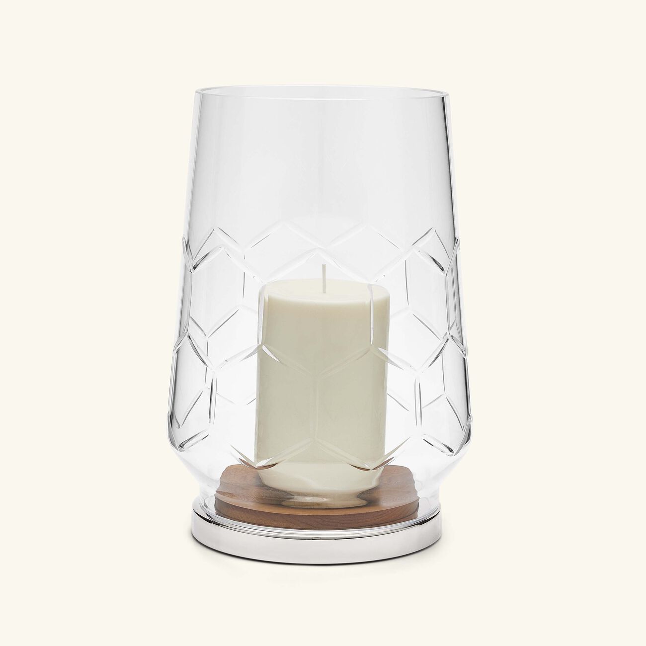 christofle madison 6 hurricane candle holder stainless steel