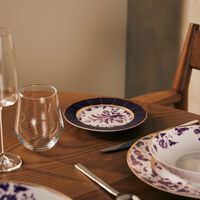bernardaud prunus bread butter plate round purple 16cm