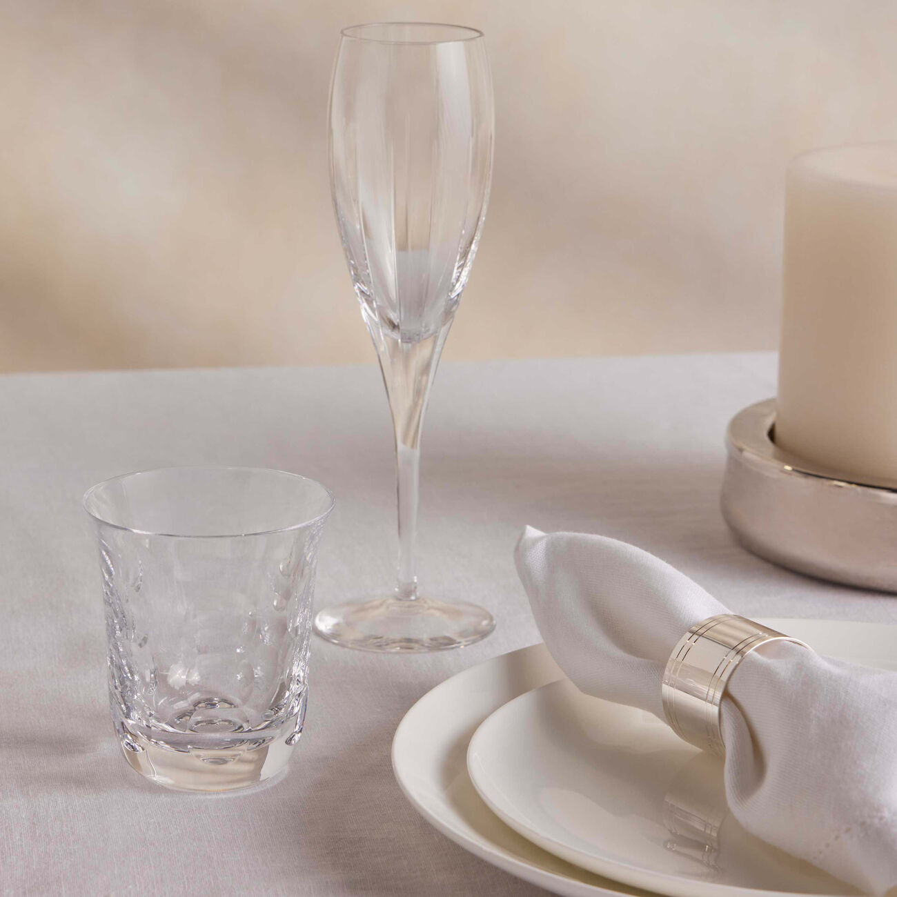 christofle kawali drinking glass clear