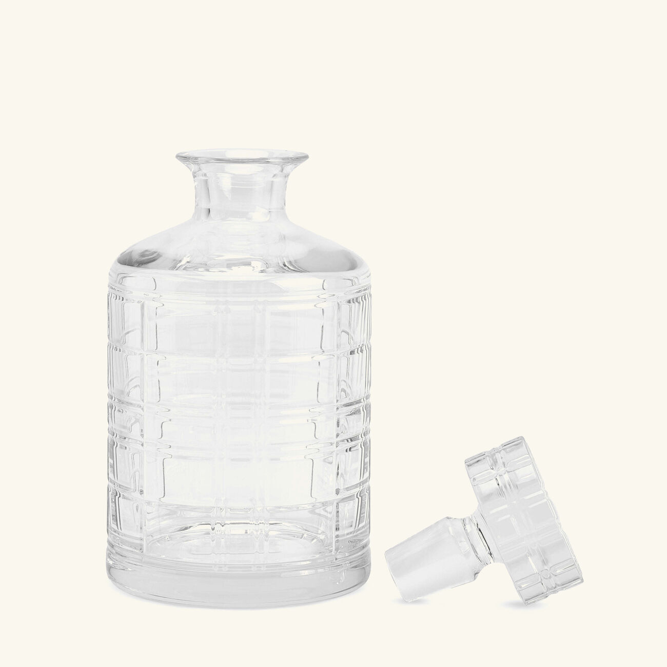 ralph lauren home hudson plaid decanter clear