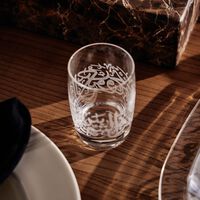 dimlaj thuluth short tumbler clear set of 6