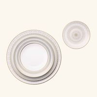 baccarat arcadia soup plate gold platinum 23cm set of 2