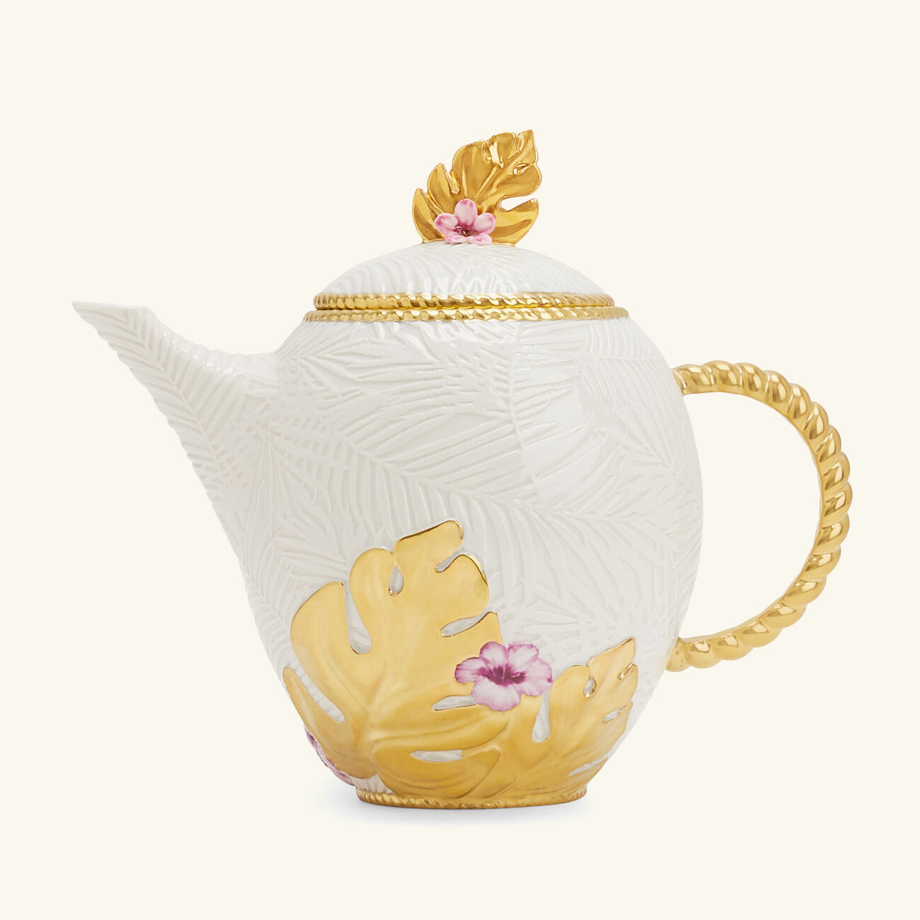 villari acapulco tea pot white