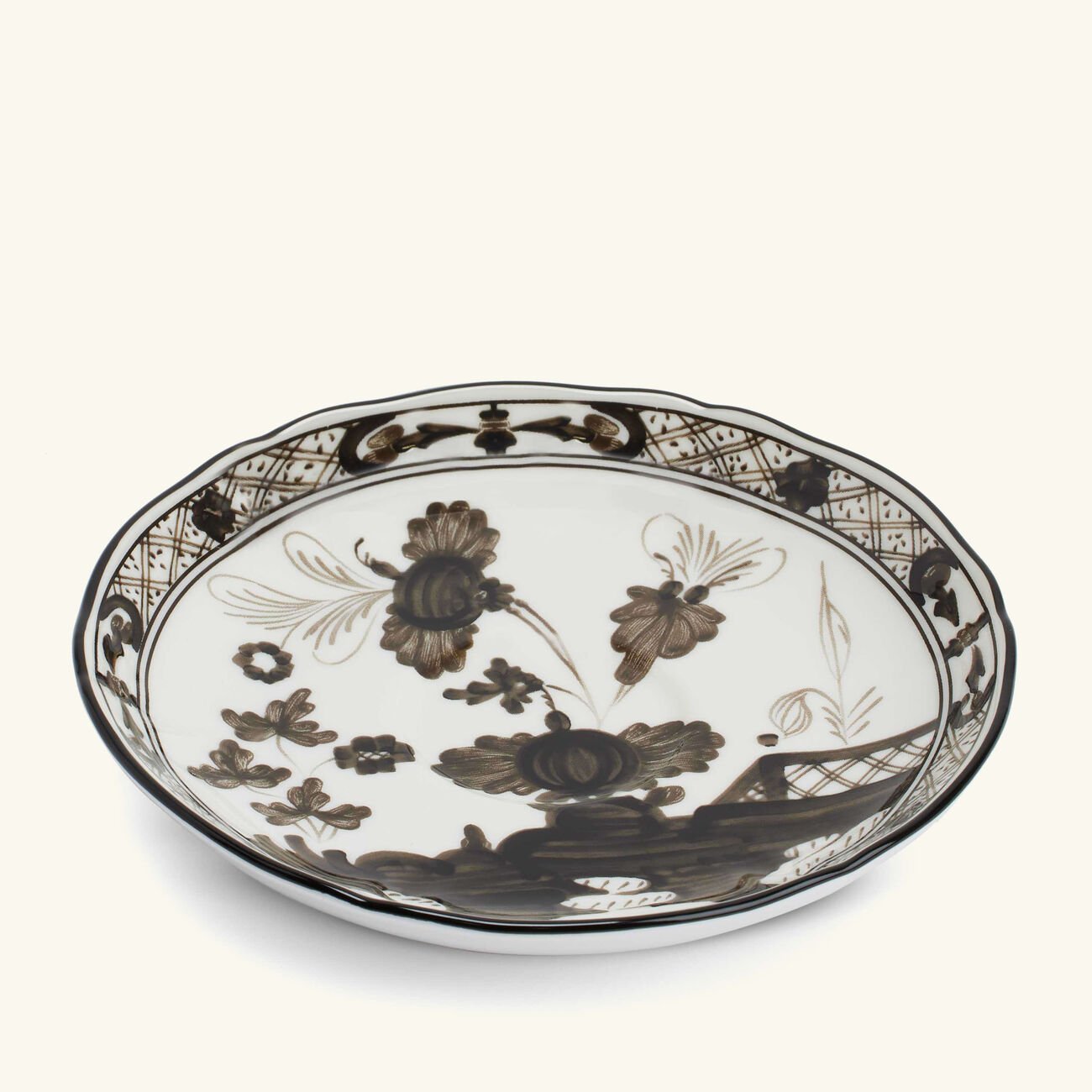 Antico Doccia Coffee Saucer Black ginori 1735 antico doccia coffee saucer black