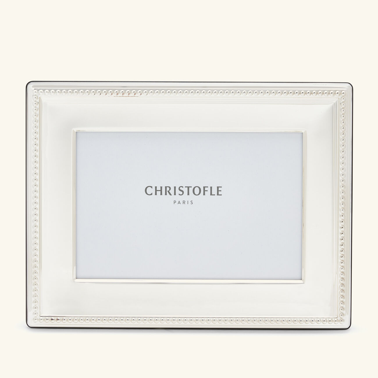 christofle perles picture frame silver plated 10x15cm