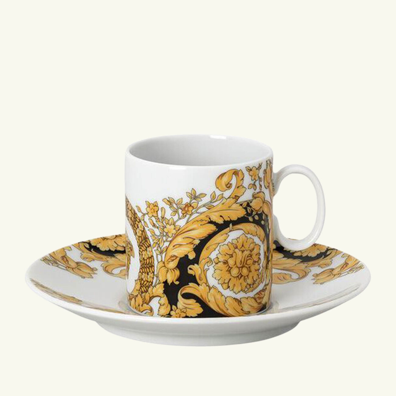 versace barocco 92 espresso cup   saucer