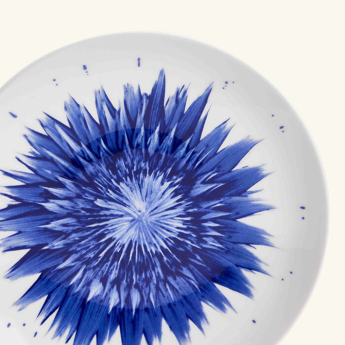 bernardaud in bloom bread butter plate round blue 16cm