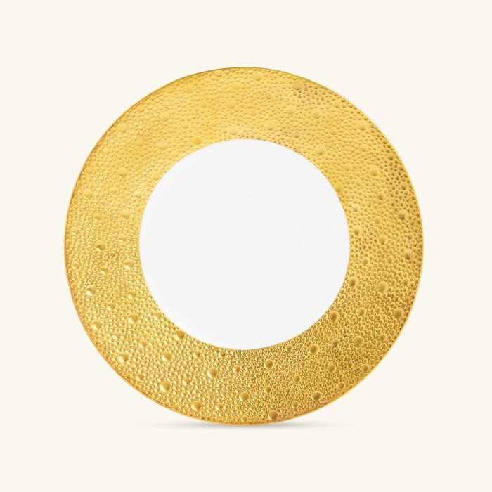 bernardaud ecume salad plate round gold 21 cm