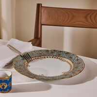 bernardaud eden turquoise dinner plate round blue 26cm