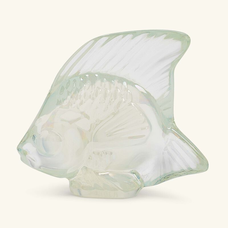 lalique fish figurine mini opal