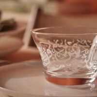 Thuluth Serving Bowl Clear 10cm Set of 4 dimlaj thuluth serving bowl clear 10cm set of 4
