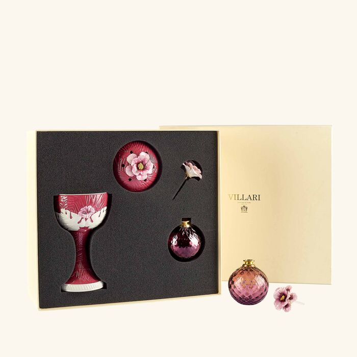 villari acapulco incense burner perfume bottle maroon