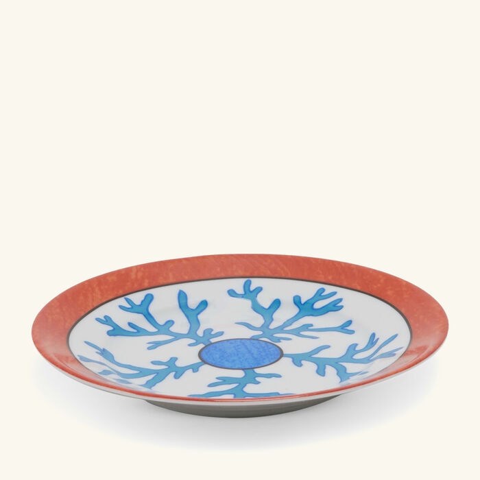 pinto paris lagon bread plate round blue 15cm