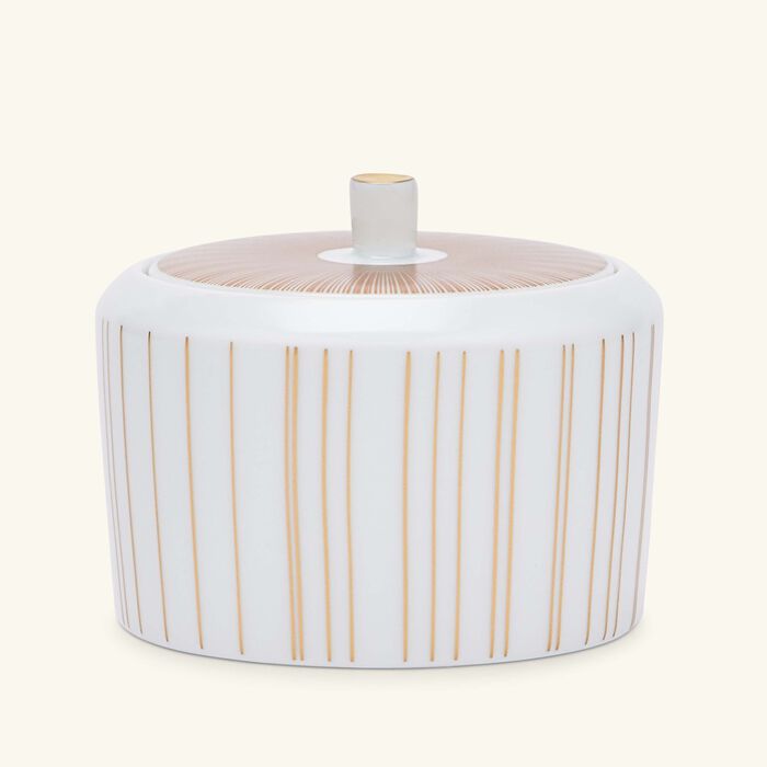 bernardaud sol sugar bowl gold
