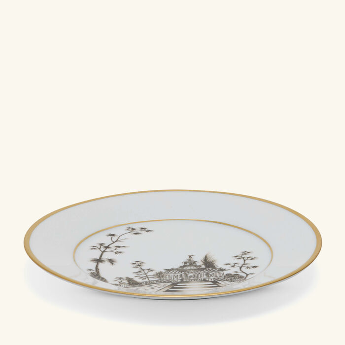 pinto paris vieux kyoto dessert plate round white 21cm
