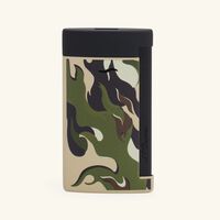 st dupont slim 7 lighter camo khaki