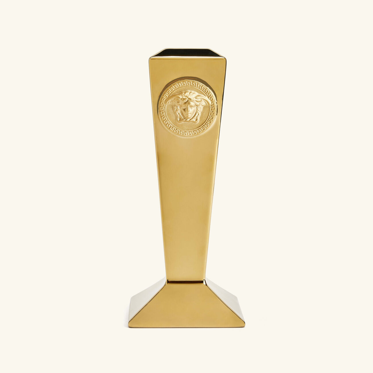 versace medusa candle holder gold