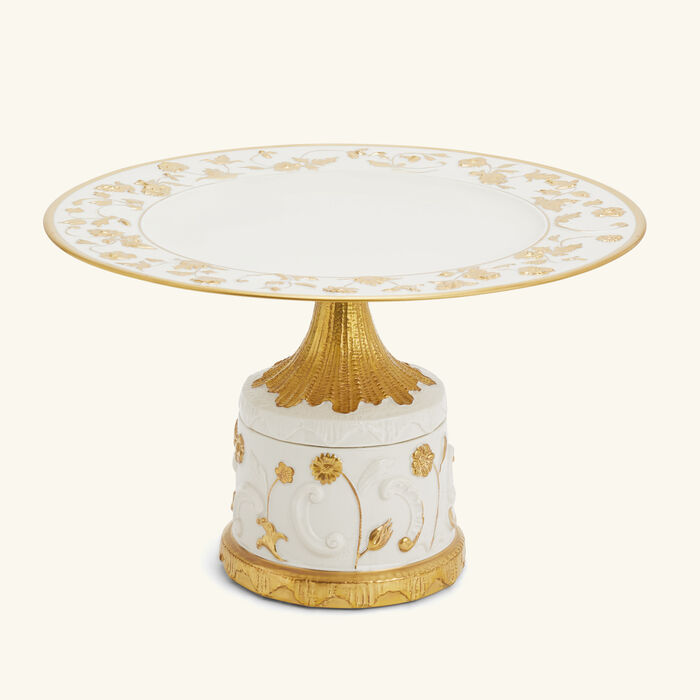 villari taormina cake stand white