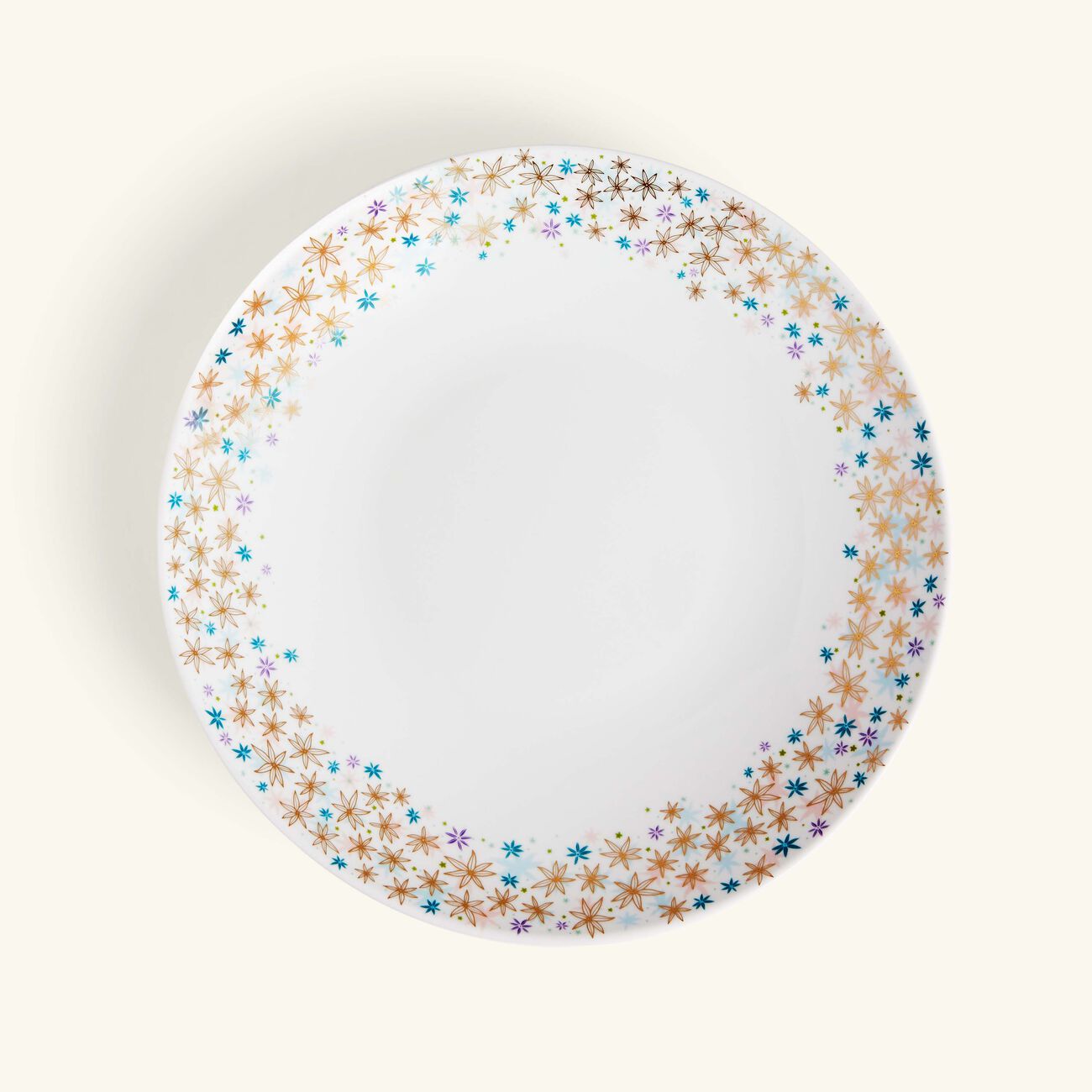 bernardaud feerie michael cailloux deep dish round pink 29cm