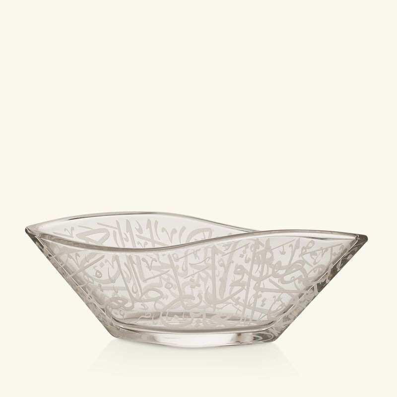 طقم مؤلف من وعائي "ثلث" للضيافة بتصميم شفاف دملاج طقم مؤلف من وعائي ثلث للضيافة بتصميم شفاف