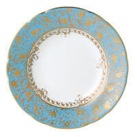 Eden Turquoise Rim Soup Plate, small