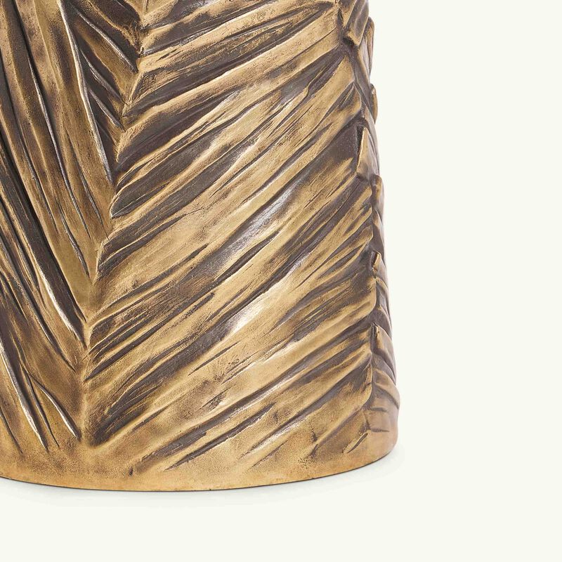 daum fleur de paon vase extra large green