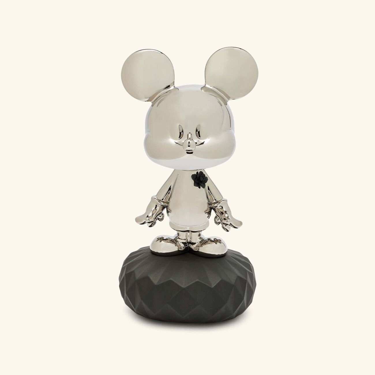 lladro mickey mouse figurine medium silver