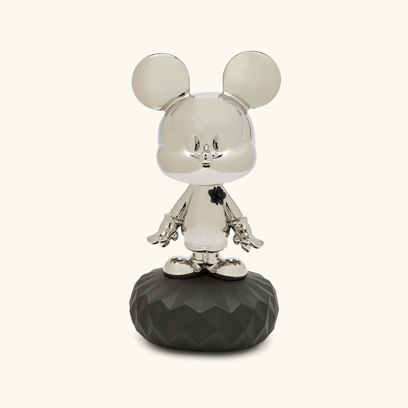 lladro mickey mouse figurine medium silver