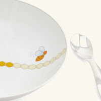 christofle beebee cereal bowl baby spoon silver plated