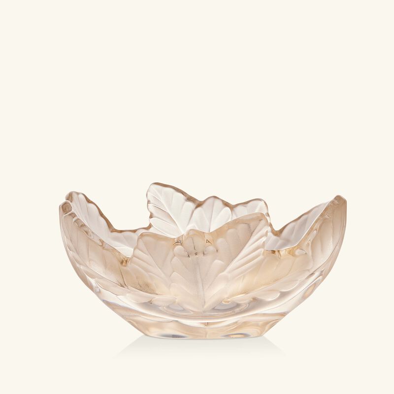 lalique compiegne bowl gold luster