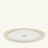 bernardaud phoebe constance serving platter oval green 39cm