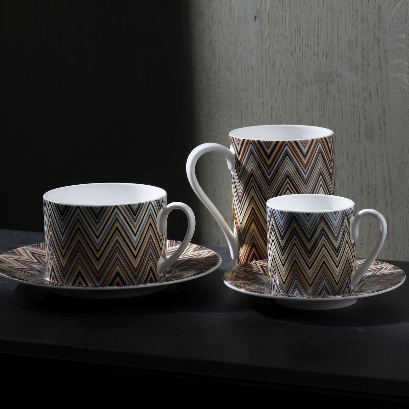 missoni home zig zag jarris coffee cup   saucer pattern