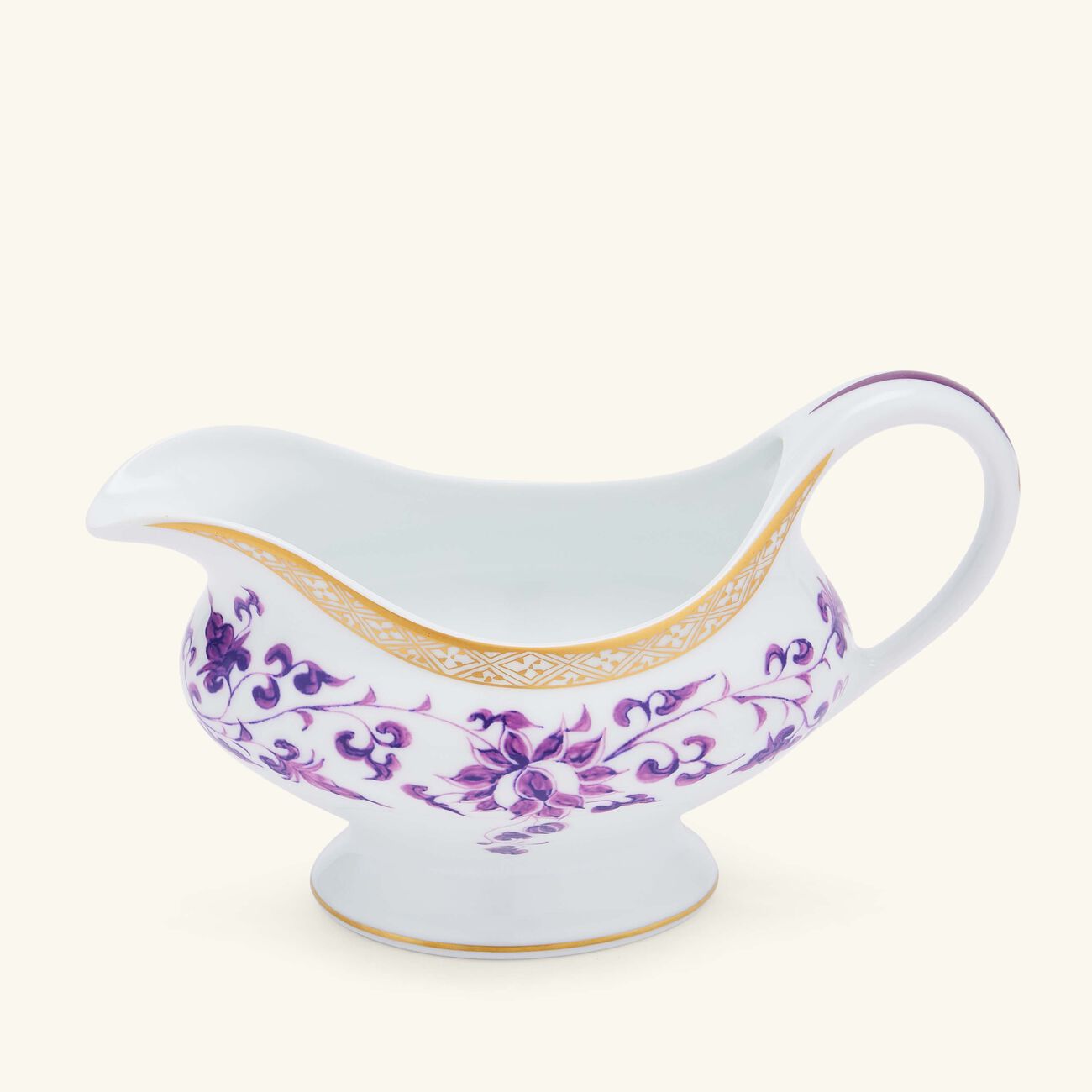 bernardaud prunus gravy boat purple
