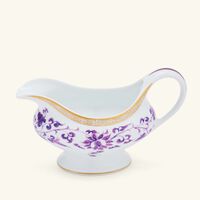 bernardaud prunus gravy boat purple