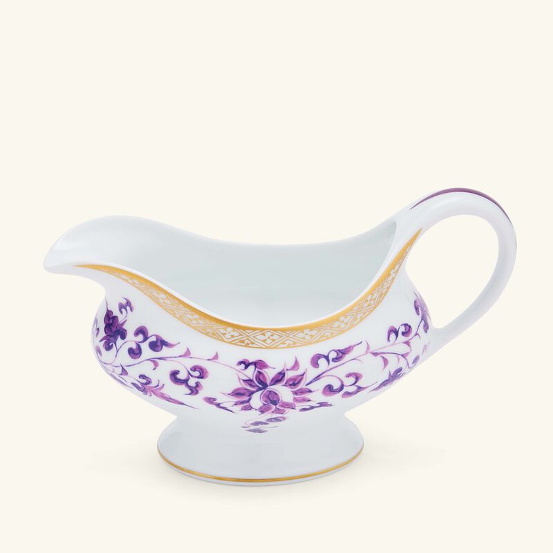 bernardaud prunus gravy boat purple