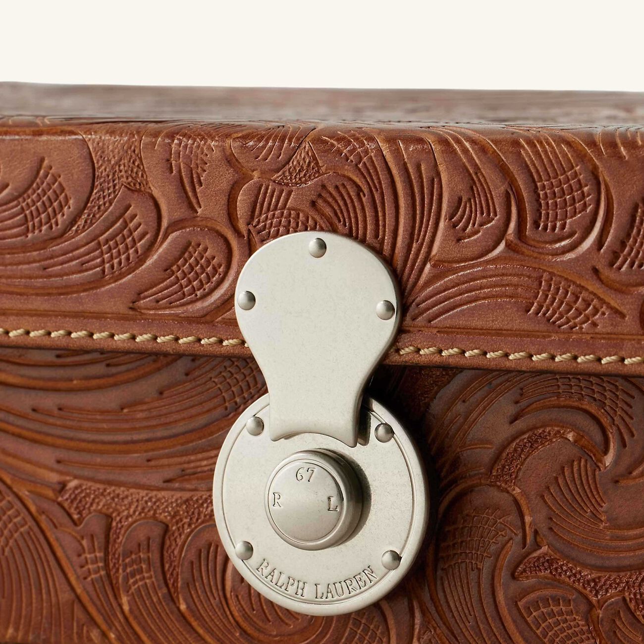 رالف لورين هوم علبة ديكور أيدن باللون البني