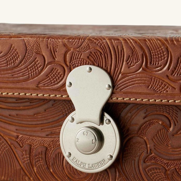 رالف لورين هوم علبة ديكور أيدن باللون البني