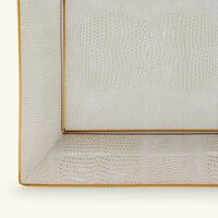 Sauvage Or Ashtray Rectanguler Small White bernardaud sauvage or ashtray rectanguler small white