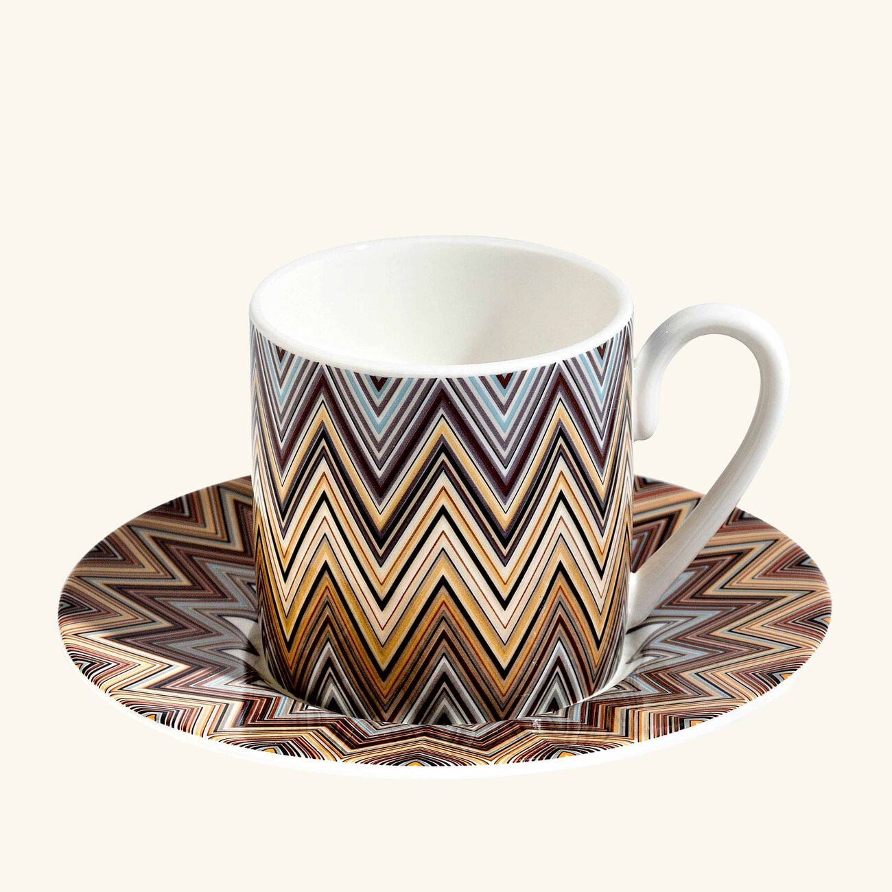 Zig Zag Jarris Coffee Cup & Saucer Pattern missoni home zig zag jarris coffee cup saucer pattern