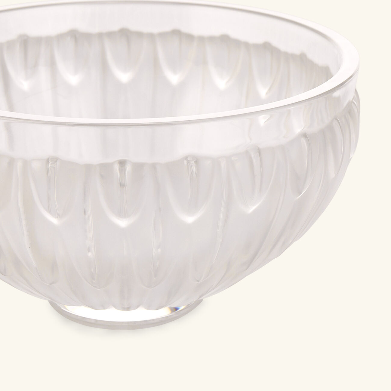 lalique plumes centerpiece bowl clear