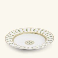 bernardaud constance soup plate round green 22cm