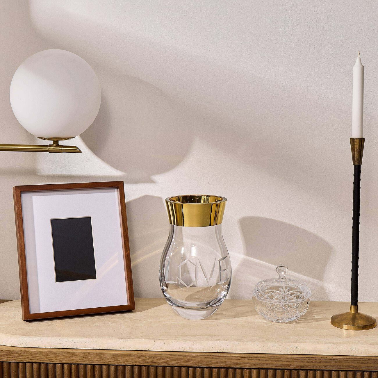 ruckl love vase medium gold