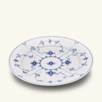 royal copenhagen blue fluted plain dessert plate round white 22cm