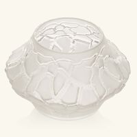 lalique terramineral caldera vase votive round mini clear