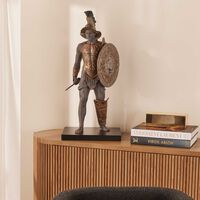 lladro gladiator sculpture extra large black