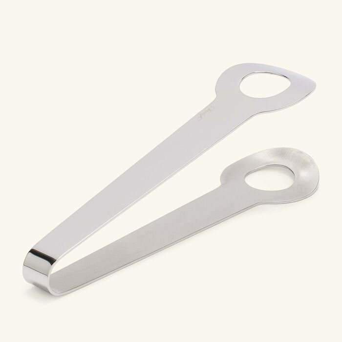 christofle oh ice tongs stainless steel