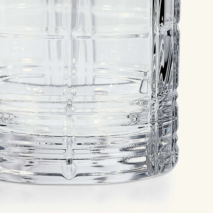ralph lauren home hudson plaid double old fashioned drinking glass clear set of 2