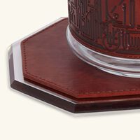 دملاج طقم حياة المؤلف من وعائين للضيافة باللون البني