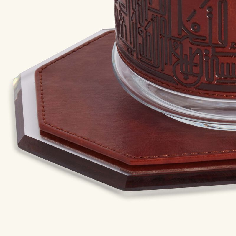 دملاج طقم حياة المؤلف من وعائين للضيافة باللون البني