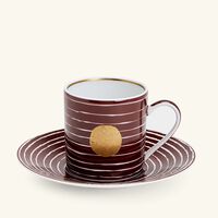 bernardaud aboro coffee cup saucer set of 4